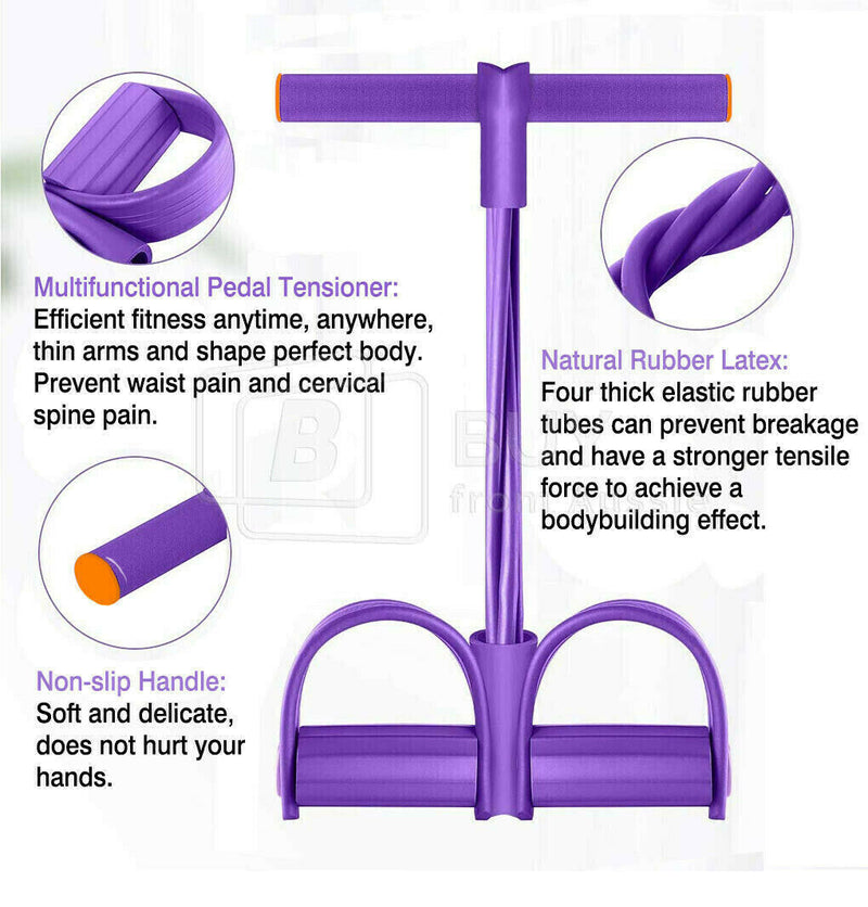 Free shipping- Pull Rope Pedal Exerciser