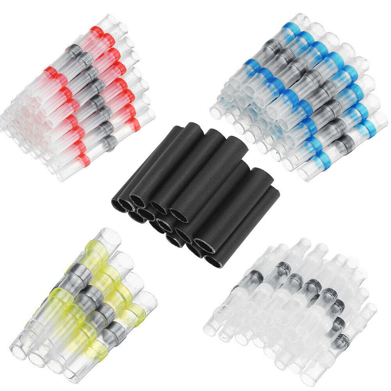 Free shipping- 350PCS Heat Shrink Solder Wire Connectors Sleeve Seal Cable Crimps Terminals Kit